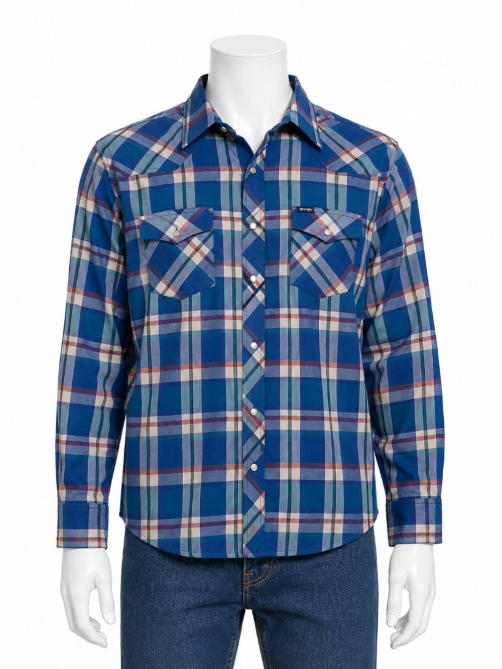 Wrangler Men’s Plaid Western Shirt – Size XL